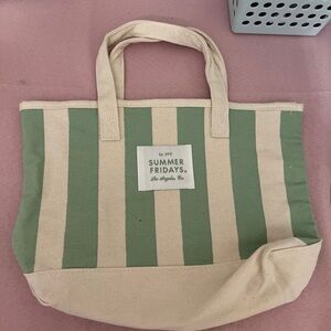 Summer Fridays Mini Mint Green Tote- Limited edition